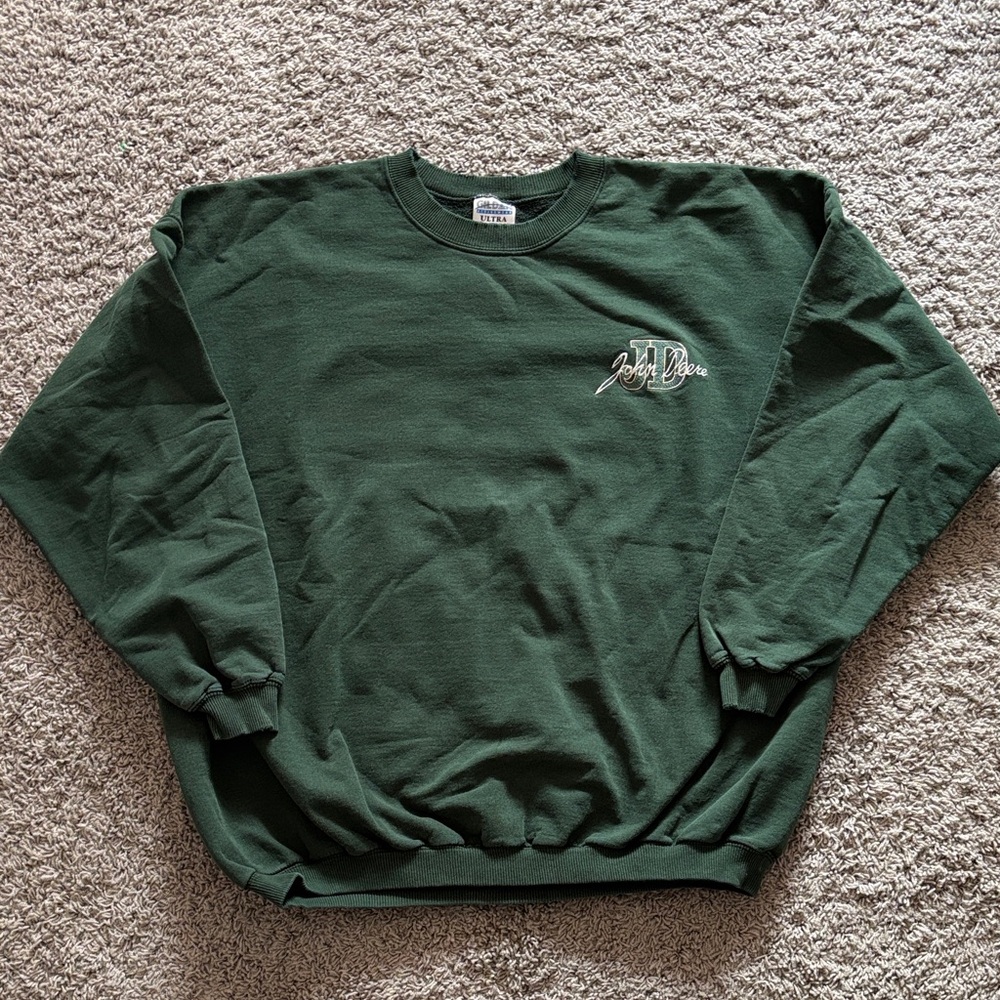 John Deere Vintage Deep Green Crewneck Sweatshirt